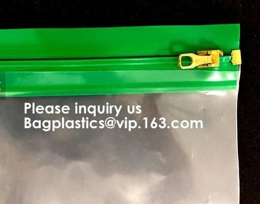Manufacturer Custom Printing Plastic Ziplock Clear A4 A5 File Document Zip Bag Pouch,zipped pouch, spouted pouch, 3 side