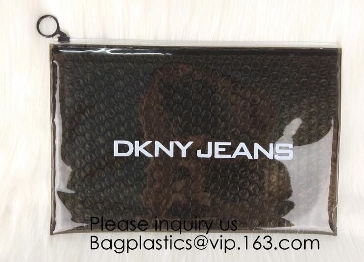 Colored PVC Film Bubble Bag/Special PVC Ziplock Bubble Bag/New Material Bubble Mailer With Zipper, bagease, bagplastics