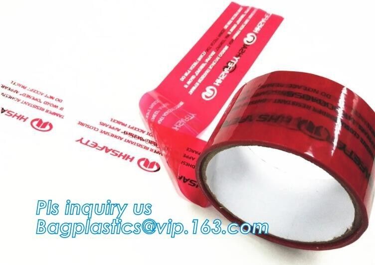 custom sealing holographic laser rainbow tamper evident security void hologram packing tape,Tamper Evident Security Pack