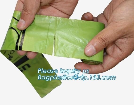 Custom Printed Dog Poop Bag Biodegradable Pet Waste Bags with Flashlight Dispenser, Pet Dog Portable Disposible Pet Poop
