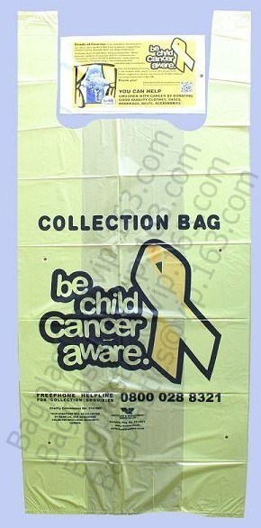 Compostable Charity Donation Collection bags, collection sacks, Donation sacks, Charity Fund bags, Donating Clothes, sho