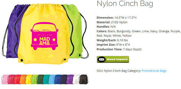 NYLON CINCH BAG, Reusable grocery bag cheap oversize non woven bag shopping bag, Wholesale shopping pp non woven bag cus