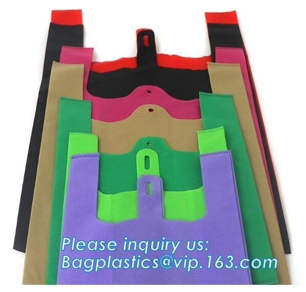 pp non woven t shirt bag, handy bag, handle bag, non woven fabric vest handle bag, vest carrier, handy bag, grocery hand