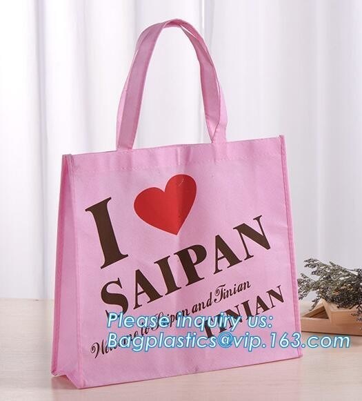Customized printed logo Eco Friendly Non Woven Bag, Promotional Custom Printed Recycle Bag Foldable Heat Seal Laminated