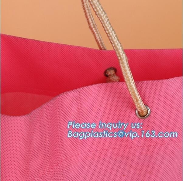 promotion advertising gift shopping bag laminated non woven bag with webbing handle, PP Nonwoven Recycled Bags Recycle B