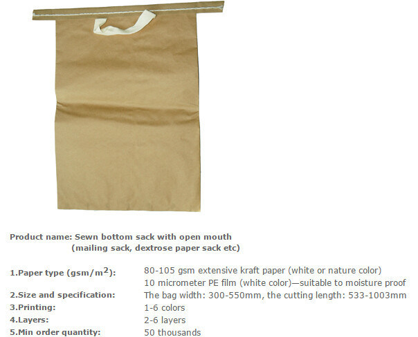 Multiwall paper sack, Medicine packing bag, Maltitol crystal packing bag, Mail paper bag, Grain packing sacks