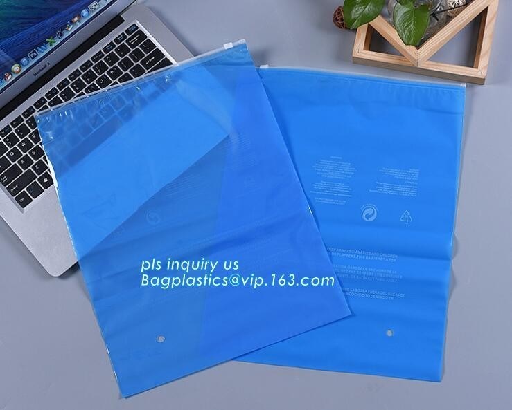 zipper top clothes packaging PP LDPE plastic slider bag with custom logo, Summer Kit Frosted Ziplock Bag/ Slider Zipper