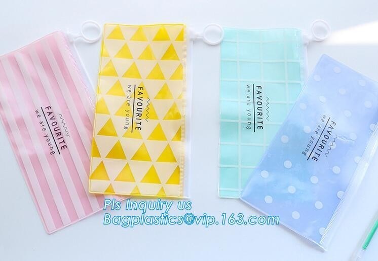 Slider Zipper PVC Pouch Clear Vinyl PVC Ziplock Bag, slider bag for underwear packaging slider zipper vinyl bag for clot