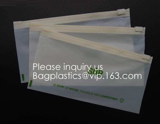 100% Biodegradable Corn Starch Bag Eco-friendly PLA Zipper Pouch,Biodegradable, Recyclable, Waterproof, Smell Proof, Col