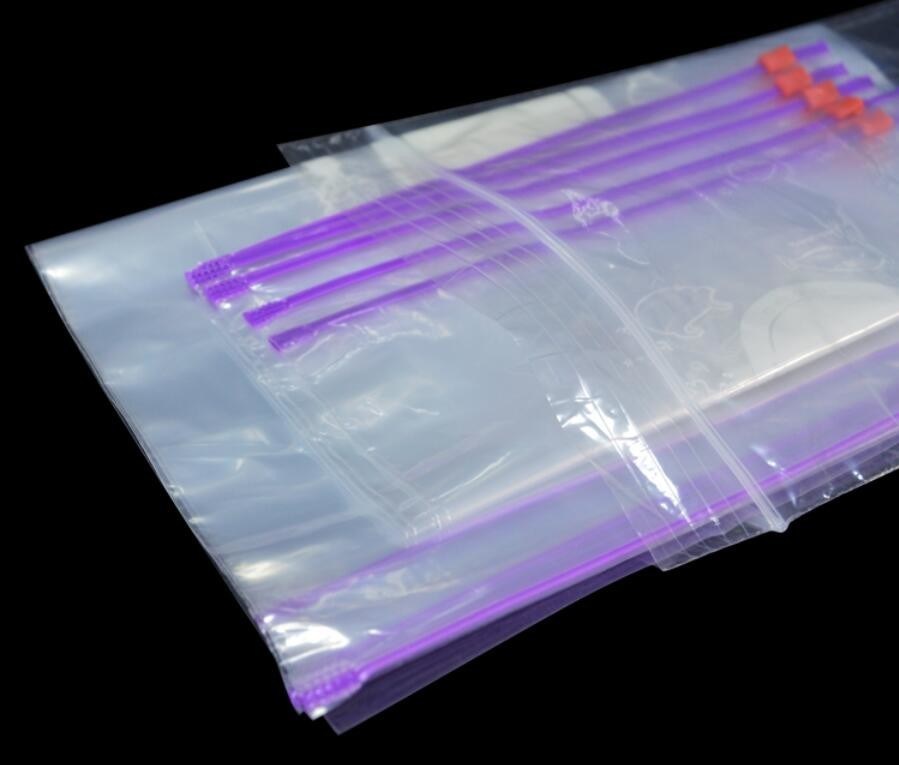 slider zipper bag with white printing for food storage, Shopping / Food / Snacks / Vegetables / Coffee / Gifts / Clothes