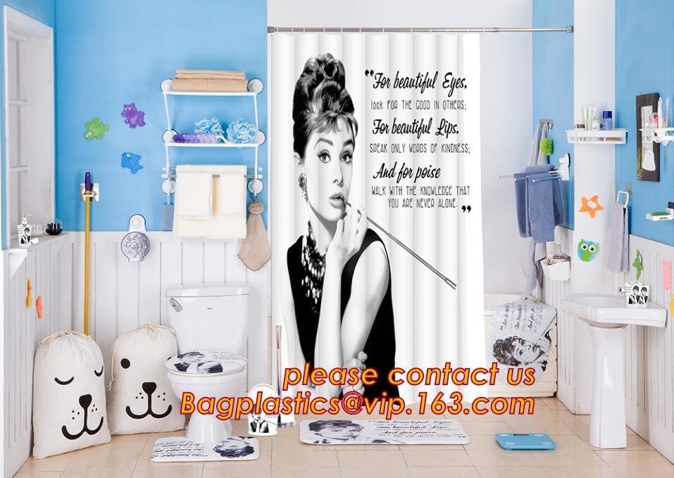 POLYSTER CURTAIN, PVC CURTAIN, ANTI-SLIP MAT FILM, PEVA SHELF LINER, DRAWER MAT, FABRIC SHOWER CURTAIN, BATH MAT, DOOR M