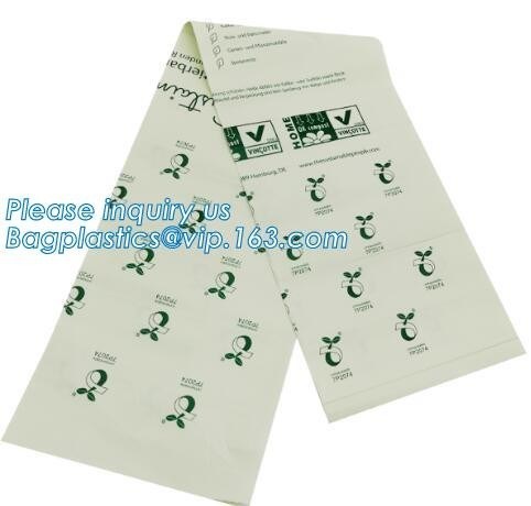 environmentally friendly plastic bags, 100% compostable t-shirt plastic shopping bags, PLA, Compostable Plastic Bag, Fla