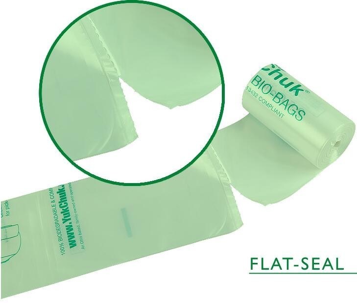 eco friendly biodegradable plastic compostable garbage bags on roll, Cornstarch 100% biodegradable compostable shopping