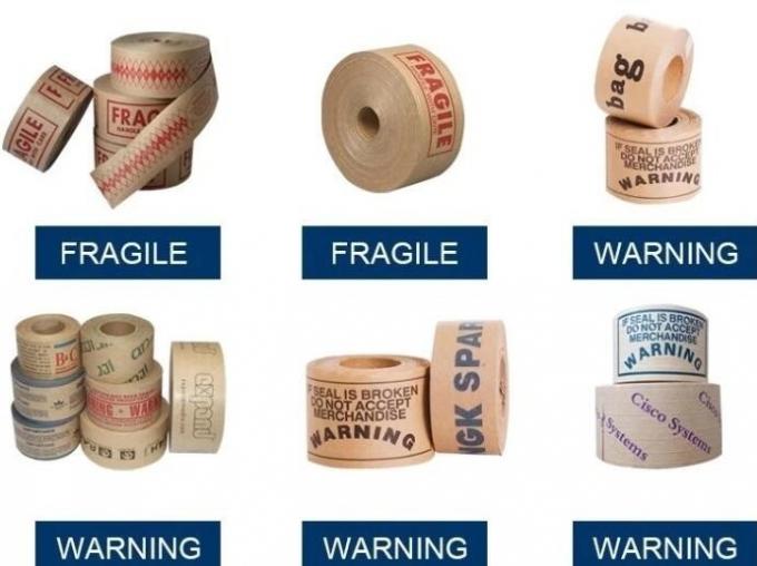 Reinforced Water Activated Custom Printed Kraft Paper Gummed Tape ...