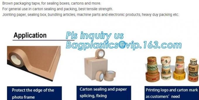 Reinforced Water Activated Custom Printed Kraft Paper Gummed Tape ...
