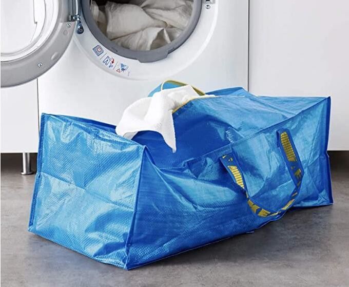 Reusable Large Jumbo Storage Luggage pp bag woven With Zipper Strong