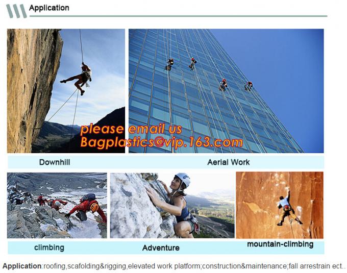 wallwash nylon twisted safety rope, wallwash nylon safety rope