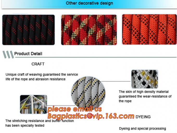 wallwash nylon twisted safety rope, wallwash nylon safety rope